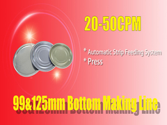 Automatyczny system podawania pasków do pokrywek puszek 125 mm u dołu i 99 mm u dołu