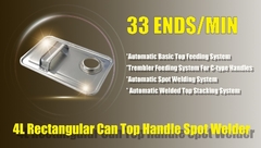Automatyczna spawarka do uszu 4L / zgrzewarka punktowa z pokrywką Zgrzewarka do klipsów pokrywy