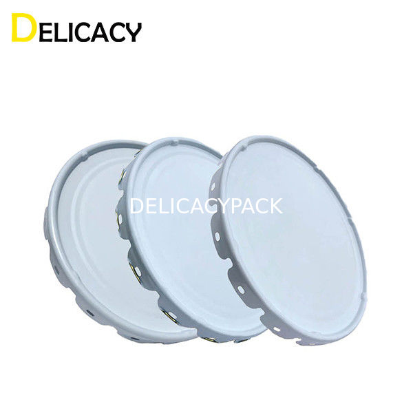 Blaszane podłoże Żelazo Metalowe pokrywki do 10-litrowego okrągłego przemysłowego wiadra z farbą chemiczną