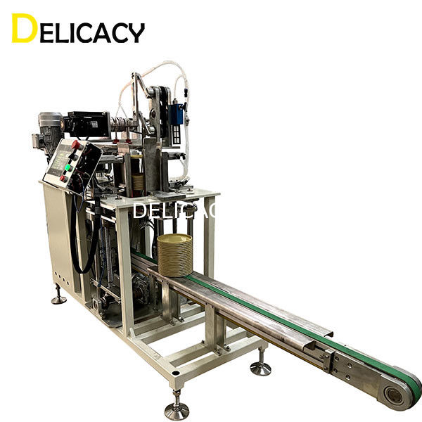 Automatyczna maszyna do produkcji metalowych puszek Układarka pokrywy Napięcie 380 V 50 Hz