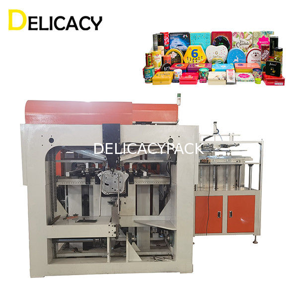 Certyfikowana przez CE automatyczna maszyna do produkcji puszek do produkcji ozdobnych wieczek do puszek