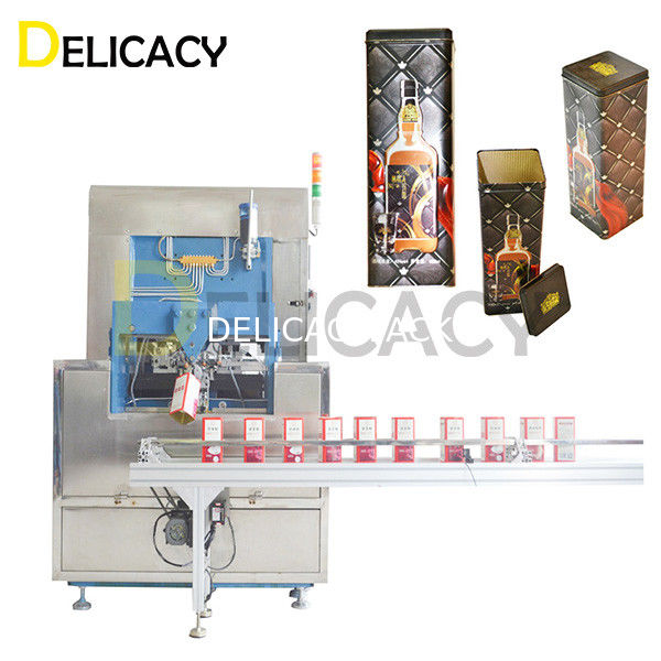 Pudełka Zamknięcie Maszyna do szycia do pakowania whisky Pudełka z cytrynową puszką prostokątną Pudełka z cytrynową puszką z winem Pudełka z cytrynową puszką z jęczmieniem